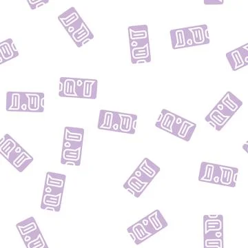 Loving correspondence messenger glyph vector seamless pattern Stock-Illustration