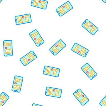 Loving correspondence messenger vector seamless pattern Stock-Illustration