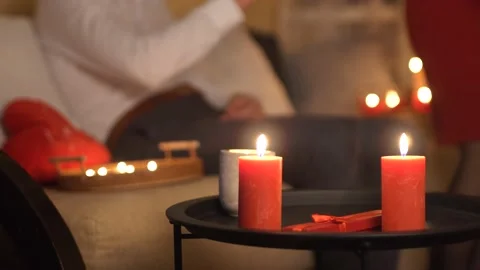 Loving couple having romantic dinner. Drinking from wine glasses Valentine's day Stock Footage 169048594