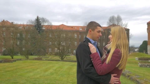 Loving couple hugging Stock Footage 85444615