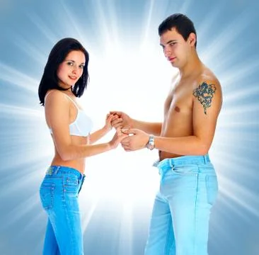 Loving couple Stock Photos