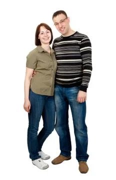 Loving couple in studio Stock Photos