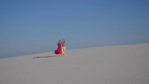 Loving couple at sunset Stock Footage 83600777