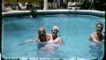LOVING COUPLE in Swimming Pool Florida Resort 1960s Vintage Film Home Movie 3005 HD Footage