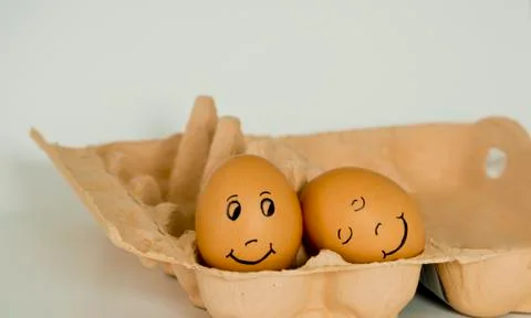 Loving eggs Foto stock