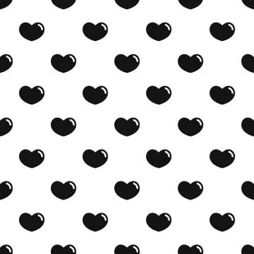 Loving heart pattern seamless Illustrazione stock