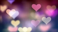 Loving Hearts Floating Loop Stock Footage
