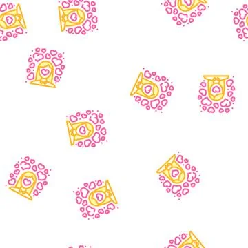 Loving-kindness meditation vector seamless pattern Illustrazione stock