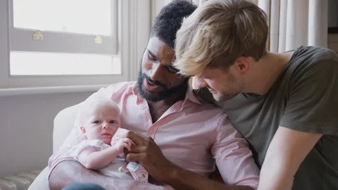 Pregnant Same Sex Couple Visiting Male C  Stock Video Pond5 