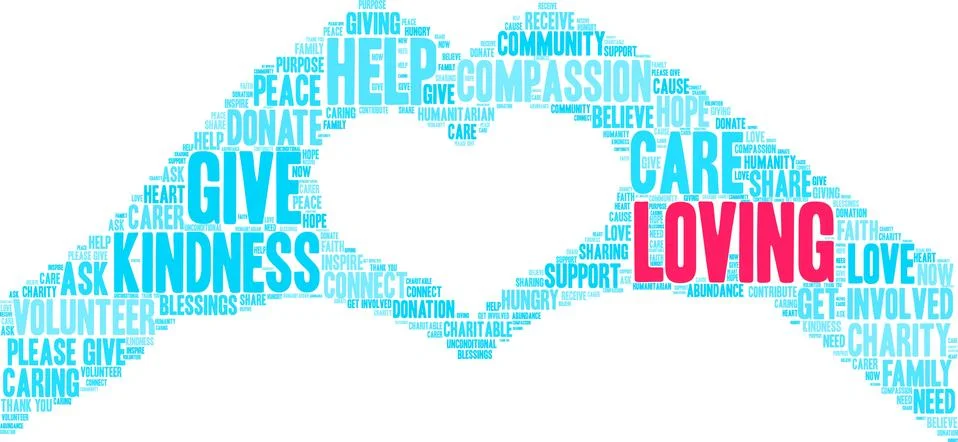 Loving Word Cloud Illustrazione stock