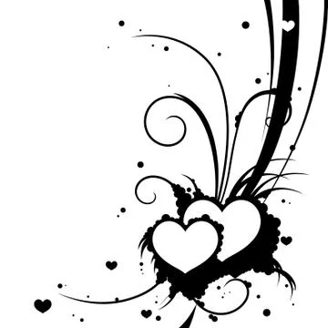 Lovingly splattered Stock Illustration