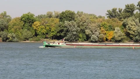 Lovnica Ship Danube Video stock 166523151