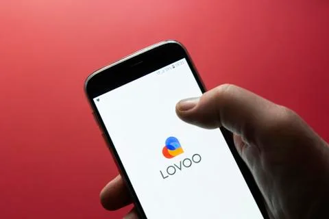 The Lovoo app Stock Photos