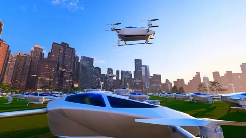 Low-altitude economic development and drone flight Stock Footage 331067380