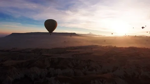 Low altitude view of rock formations of Cappadocia, Turkey, jb01, drone footage, Stock Footage 103301762