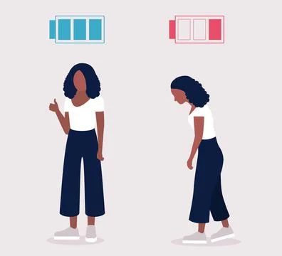 Low and full energy Stock Illustration