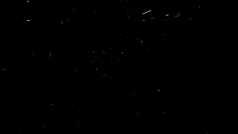 Low angle amazing random falling snow isolated animation on black background 库存影片 101464616