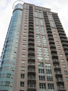Low-Angle of an Apartment Building Stock Photos