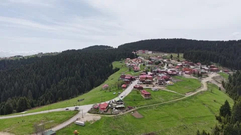 Low Angle Ascending Drone Shot Revealing Mountain Plateau Landscape Stock Footage 337939371