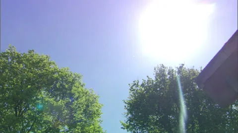 Low angle bucket dumping Stock Footage 32879058