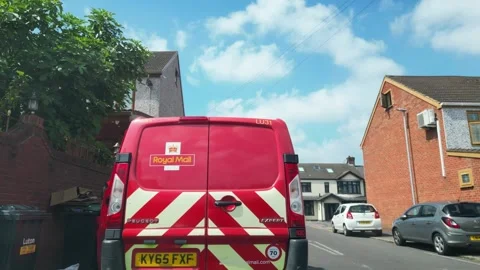 Low Angle Car Mounted Camera Luton City Street View Footage Stock Footage 314413617
