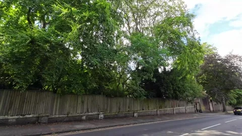 Low Angle Car Mounted Camera Luton City Street View Footage Video stock 314413659