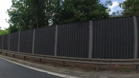 Low Angle Car Mounted Camera Luton City Street View Footage Stock Footage 314417950