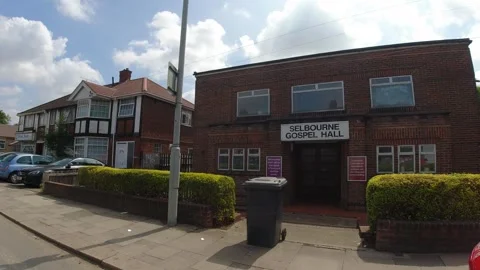 Low Angle Car Mounted Camera Luton City Street View Footage Stock Footage 314420741