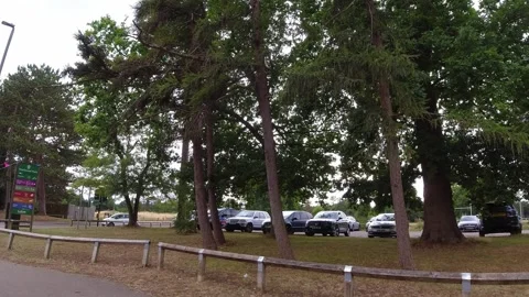 Low Angle Car Mounted Camera Luton City Street View Footage Stock Footage 314563750