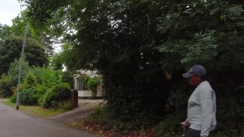 Low Angle Car Mounted Camera Luton City Street View Footage Video stock 314564734