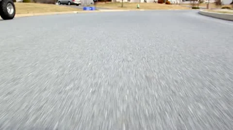 Low Angle Car Mounted Shot on road 스톡 동영상 10818612