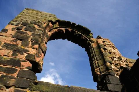 Low Angle Castle Arch Stock Photos