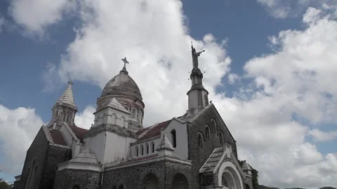 Low angle of church Stock Footage 260578336