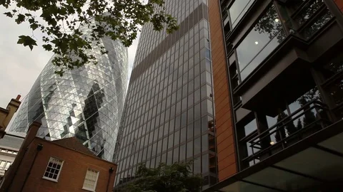 Low angle city London Video stock 76385383