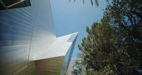 Low-angle of Crystals exterior, Las Vegas Strip, Paradise, Nevada, US Stock Footage 250680310