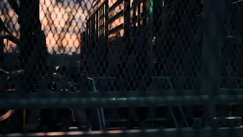 Low angle dolly glide shot of high glassy modern skyscrapers in NYC Stock Footage 145204070