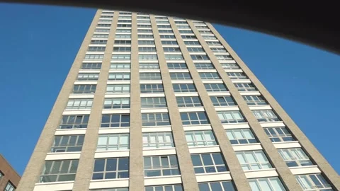 Low Angle Driving View On Grosvenor Place Street Terraced Row Houses, London Stock-Footage 151017668
