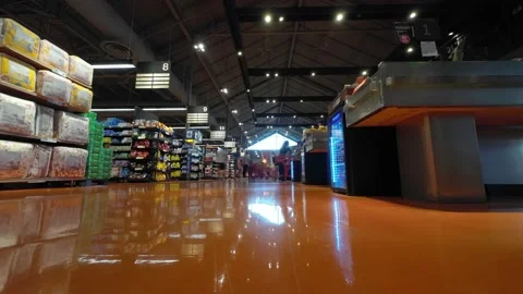 Low-angle Hyperlapse Loblaws Shopping Cart Stock Footage 204036794