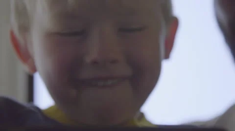 Low angle of laughing child Stock Footage 64401758