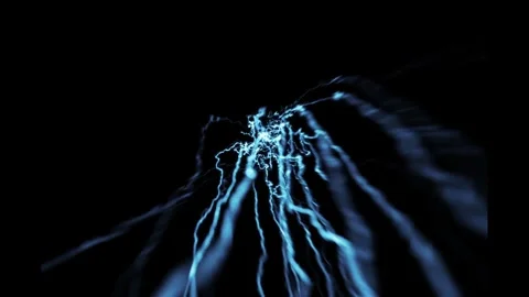 Low Angle Lightning Ground Flash VFX Overlay On Black Background Stock Footage 338097554