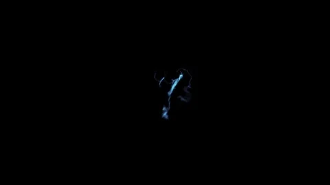 Low Angle Lightning Ground Level Horizon Flash Compositing Element On Black Stock Footage 339080939