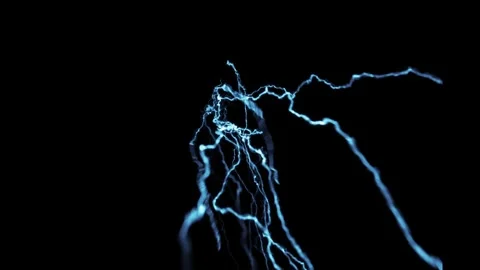 Low Angle Lightning Ground Level Horizon Flash Compositing Element On Black Stock Footage 339081268