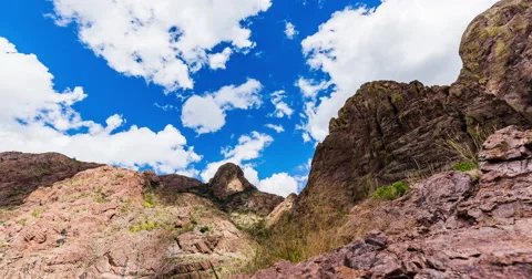 Low Angle Mountain Peak Time Lapse Stock Footage 57755230