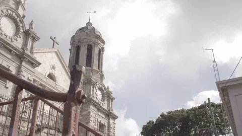 Low Angle Pan of Church 스톡 동영상 85578039