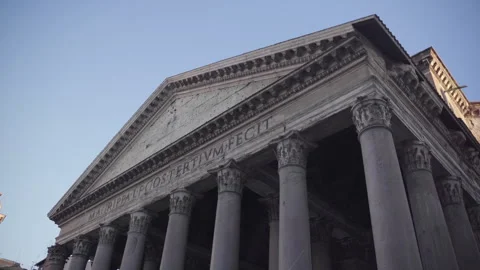 Low Angle of The Pantheon 스톡 동영상 255408969