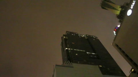 Low Angle Passing AT&amp;T Tower Stock-Footage 773240