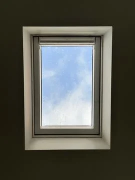 Low angle perspective shot of a ceiling window Stock Photos