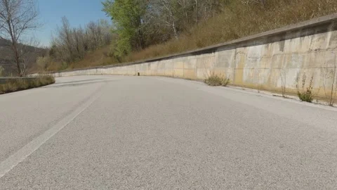 Low-Angle POV Driving Towards Cerro al Volturno Village, Molise, Italy 動画素材 332429354