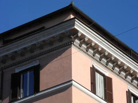 Low Angle of rose building Stock Photos