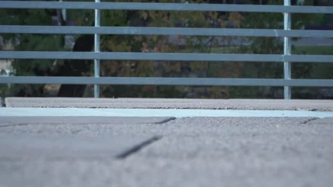 Low angle of runners running by in Austin, Texas  Stock Footage 294382622